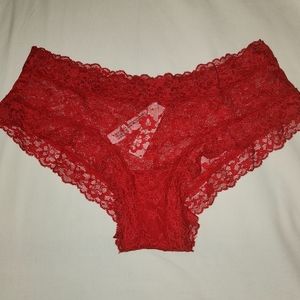 FREE WITH PURCHASE ($50) VICTORIAS SECRET RED MEDIUM PANTIES
